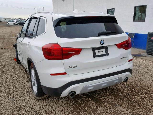 5UXTR9C59KLD90291 - 2019 BMW X3 XDRIVE3 WHITE photo 3