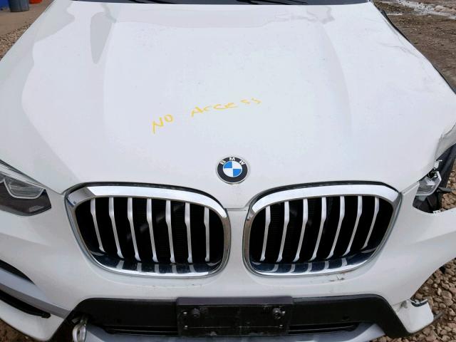 5UXTR9C59KLD90291 - 2019 BMW X3 XDRIVE3 WHITE photo 7