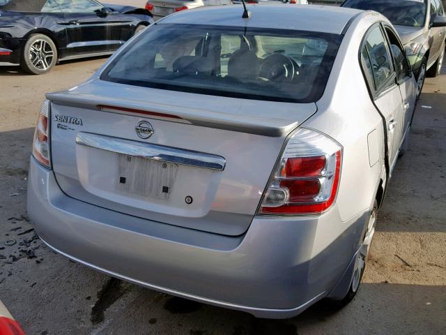 3N1AB6AP7BL696300 - 2011 NISSAN SENTRA 2.0 SILVER photo 4