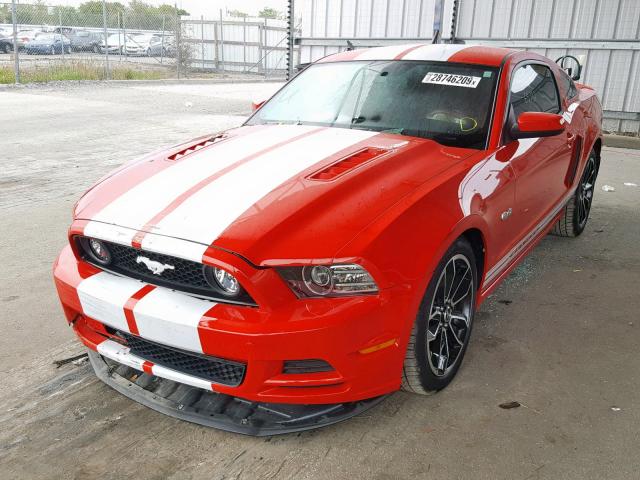 1ZVBP8CF7D5274112 - 2013 FORD MUSTANG GT RED photo 2