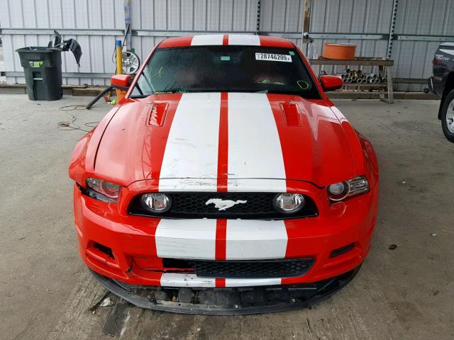1ZVBP8CF7D5274112 - 2013 FORD MUSTANG GT RED photo 9