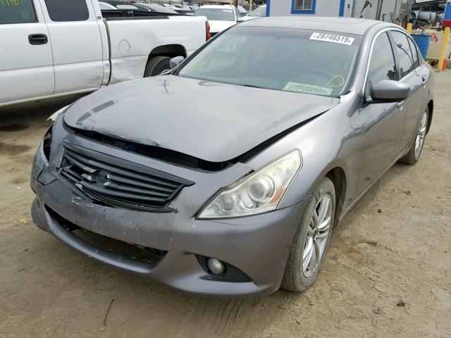 JN1DV6AP9CM812866 - 2012 INFINITI G25 BASE GRAY photo 2