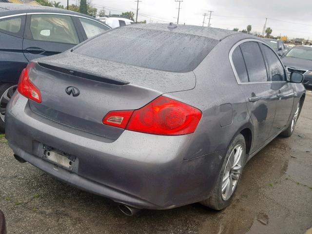 JN1DV6AP9CM812866 - 2012 INFINITI G25 BASE GRAY photo 4