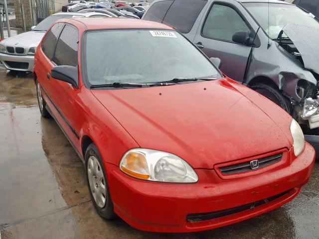 2HGEJ6342WH109019 - 1998 HONDA CIVIC DX RED photo 1