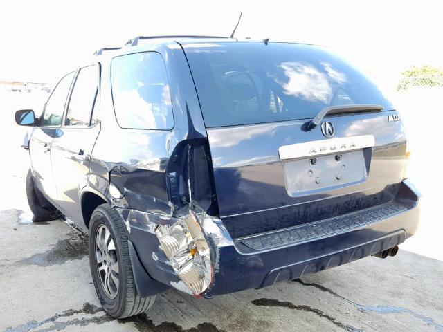 2HNYD18623H553832 - 2003 ACURA MDX TOURIN BLUE photo 3