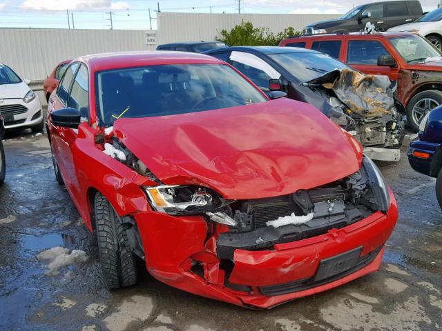 3VW1K7AJ5DM244211 - 2013 VOLKSWAGEN JETTA BASE RED photo 1