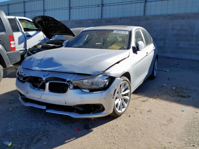 WBA8E5G51GNU21643 - 2016 BMW 320 XI SILVER photo 2