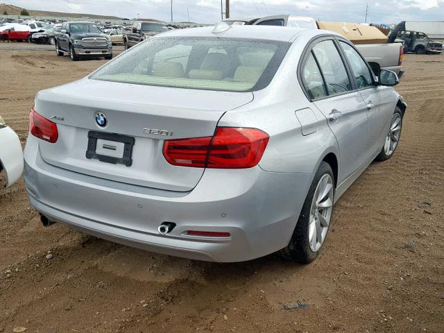 WBA8E5G51GNU21643 - 2016 BMW 320 XI SILVER photo 4