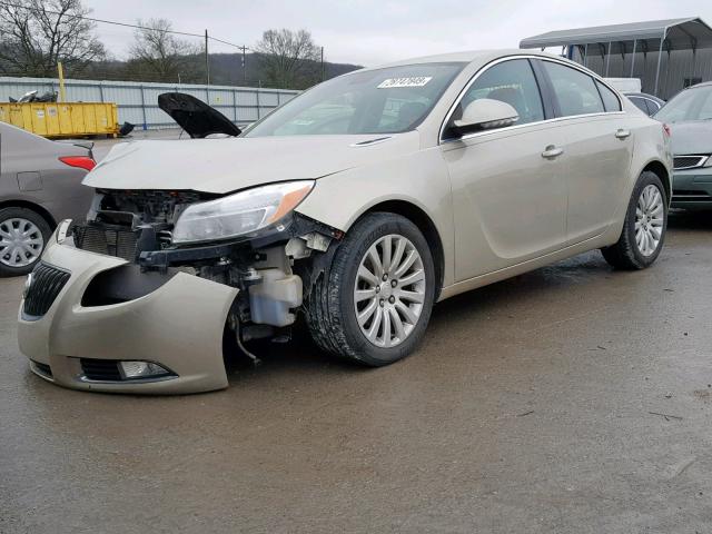 2G4GS5EV8D9135762 - 2013 BUICK REGAL PREM GOLD photo 2