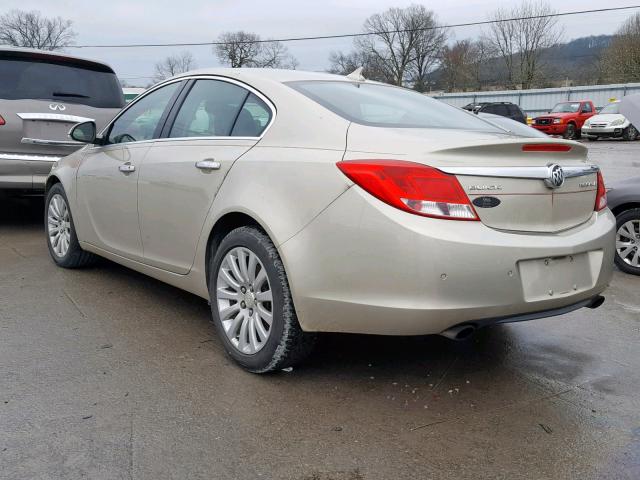 2G4GS5EV8D9135762 - 2013 BUICK REGAL PREM GOLD photo 3