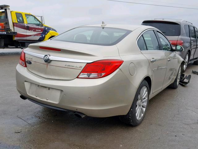 2G4GS5EV8D9135762 - 2013 BUICK REGAL PREM GOLD photo 4