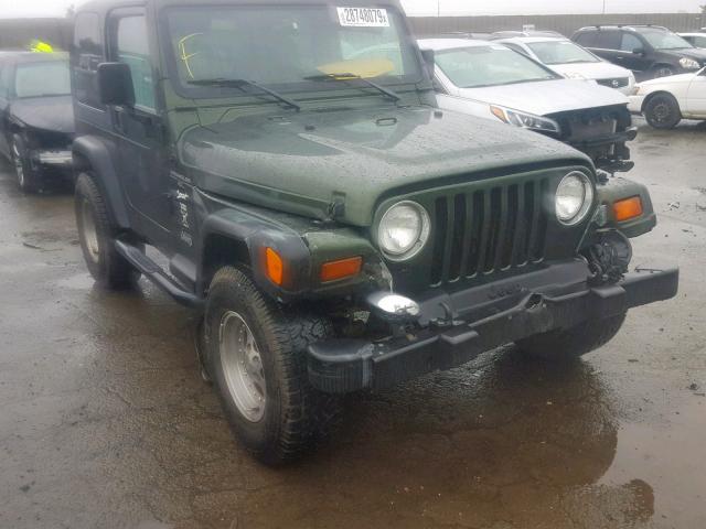 1J4FY19S5WP716383 - 1998 JEEP WRANGLER / GREEN photo 1