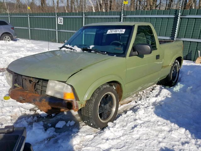 1GTCS1447X8512523 - 1999 GMC SONOMA GREEN photo 2