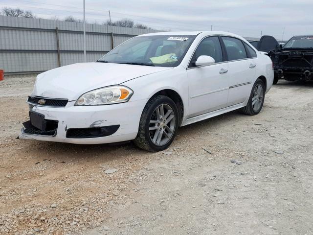 2G1WC5E34C1168016 - 2012 CHEVROLET IMPALA LTZ WHITE photo 2