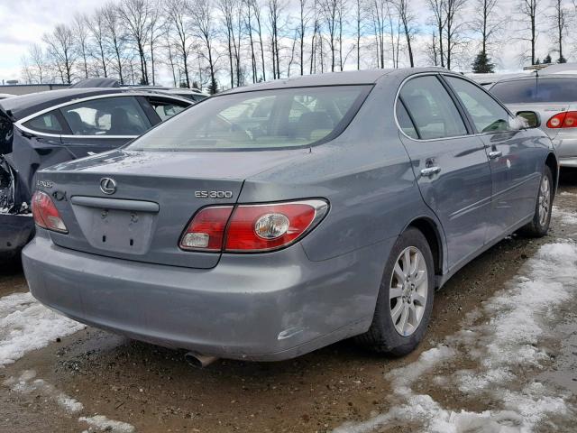 JTHBF30GX20009487 - 2002 LEXUS ES 300 GRAY photo 4