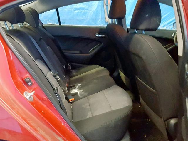 KNAFX4A85E5197787 - 2014 KIA FORTE EX RED photo 6