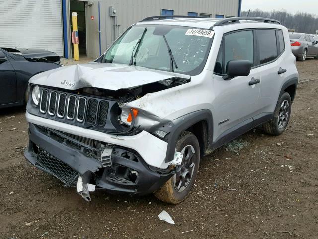 ZACCJBAB6HPG26096 - 2017 JEEP RENEGADE S 银色 照片 2