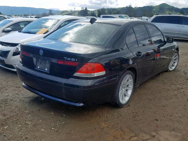 WBAGL63423DP67320 - 2003 BMW 745 I BLACK photo 4