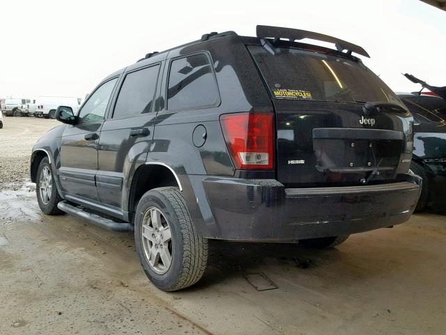 1J4GS48KX5C540591 - 2005 JEEP GRAND CHER BLACK photo 3