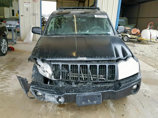 1J4GS48KX5C540591 - 2005 JEEP GRAND CHER BLACK photo 9