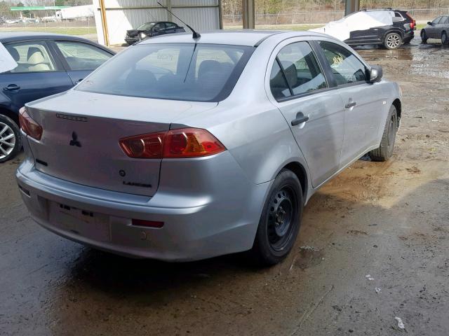 JA3AU16U99U024648 - 2009 MITSUBISHI LANCER DE SILVER photo 4