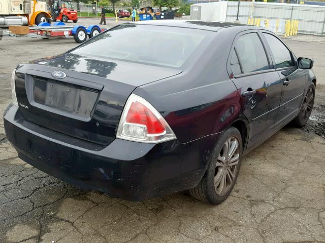 3FAFP06Z26R179264 - 2006 FORD FUSION S BLACK photo 4