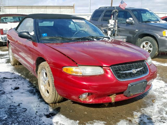 3C3EL55H2YT315278 - 2000 CHRYSLER SEBRING JX RED photo 1