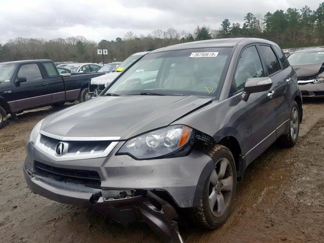 5J8TB18258A020450 - 2008 ACURA RDX GRAY photo 2