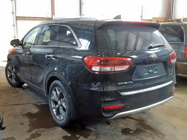 5XYPKDA58GG099536 - 2016 KIA SORENTO SX BLACK photo 3