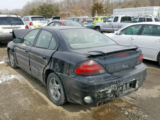 1G2NW52EX2M712915 - 2002 PONTIAC GRAND AM G BLACK photo 3