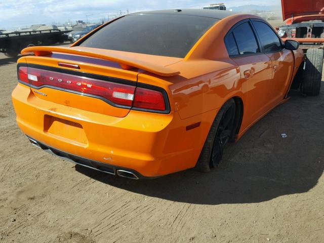 2C3CDXHG6FH277464 - 2015 DODGE CHARGER SX ORANGE photo 4