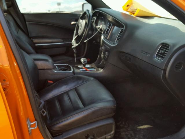 2C3CDXHG6FH277464 - 2015 DODGE CHARGER SX ORANGE photo 5