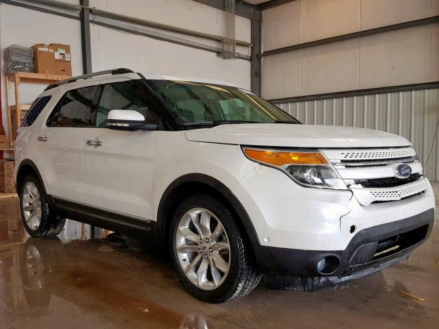 1FM5K7F89DGA50071 - 2013 FORD EXPLORER L WHITE photo 1