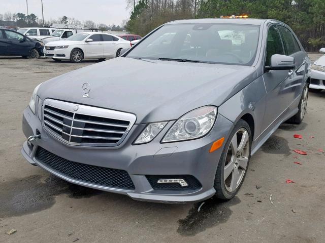 WDDHF5GB8BA372744 - 2011 MERCEDES-BENZ E 350 SILVER photo 2