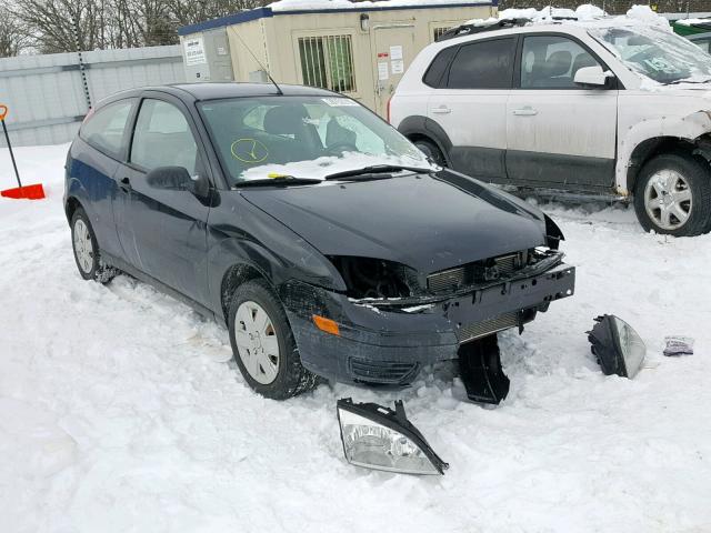 1FAHP31N07W218110 - 2007 FORD FOCUS ZX3 BLACK photo 1