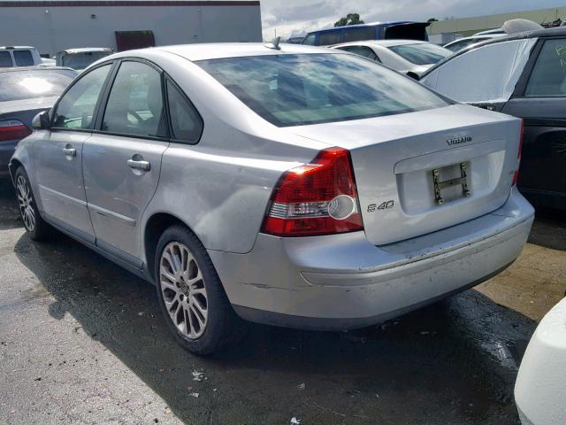 YV1MS390452080716 - 2005 VOLVO S40 2.4I SILVER photo 3