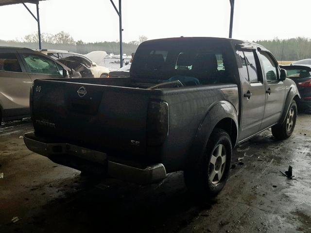 1N6AD07U16C415401 - 2006 NISSAN FRONTIER C GRAY photo 4