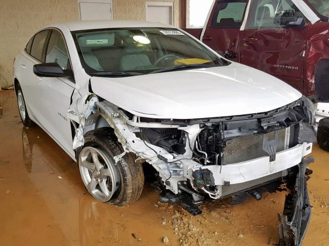 1G1ZB5ST2HF146553 - 2017 CHEVROLET MALIBU LS WHITE photo 1