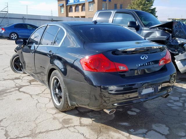 JNKCV61F29M051461 - 2009 INFINITI G37 BLACK photo 3