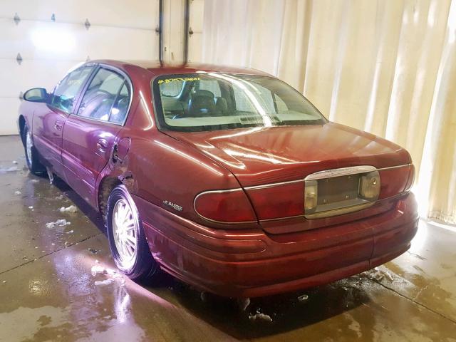 1G4HP54K124208984 - 2002 BUICK LESABRE CU MAROON photo 3