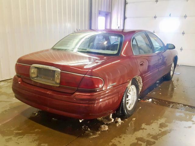 1G4HP54K124208984 - 2002 BUICK LESABRE CU MAROON photo 4