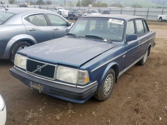 YV1AA884XM1432029 - 1991 VOLVO 240 BLUE photo 2