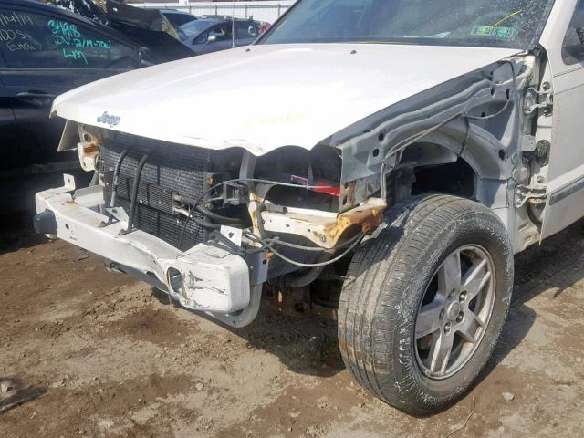 1J8GR48K67C637820 - 2007 JEEP GRAND CHER WHITE photo 9