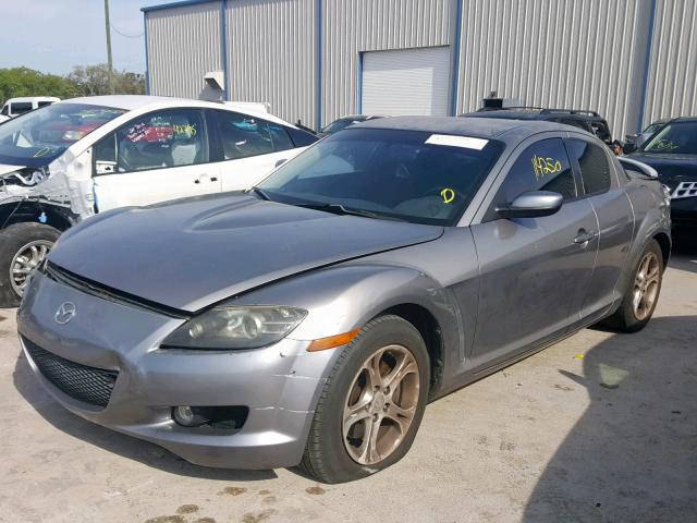 JM1FE17N650159423 - 2005 MAZDA RX8 GRAY photo 2