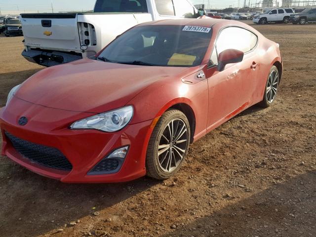 JF1ZNAA19F9710322 - 2015 TOYOTA SCION FR-S RED photo 2