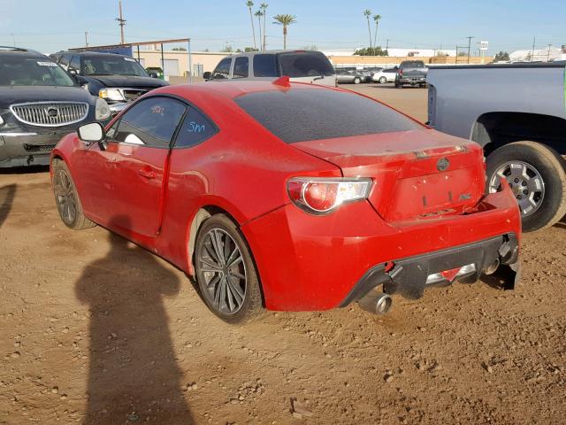 JF1ZNAA19F9710322 - 2015 TOYOTA SCION FR-S RED photo 3