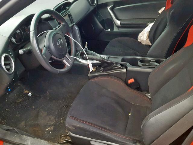 JF1ZNAA19F9710322 - 2015 TOYOTA SCION FR-S RED photo 5