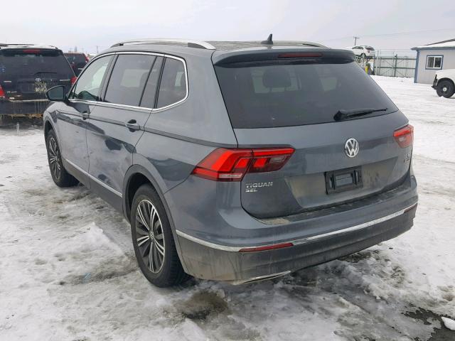 3VV2B7AXXJM159437 - 2018 VOLKSWAGEN TIGUAN SE GRAY photo 3