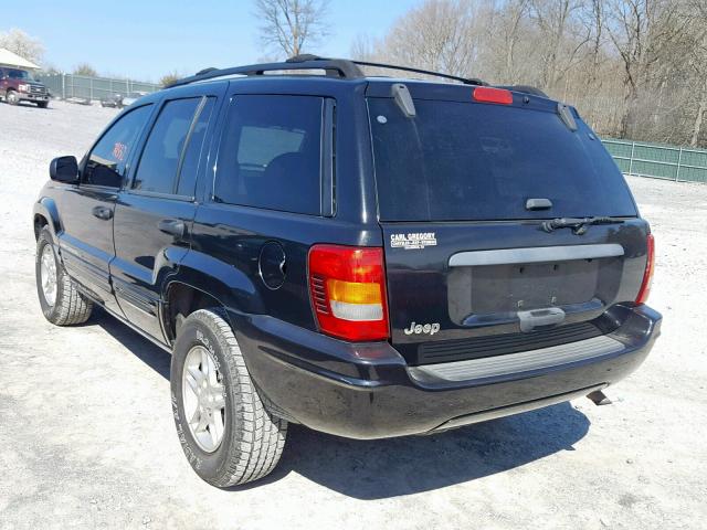 1J4GX48S84C137516 - 2004 JEEP GRAND CHER BLACK photo 3