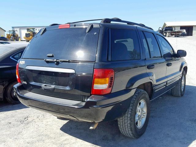 1J4GX48S84C137516 - 2004 JEEP GRAND CHER BLACK photo 4